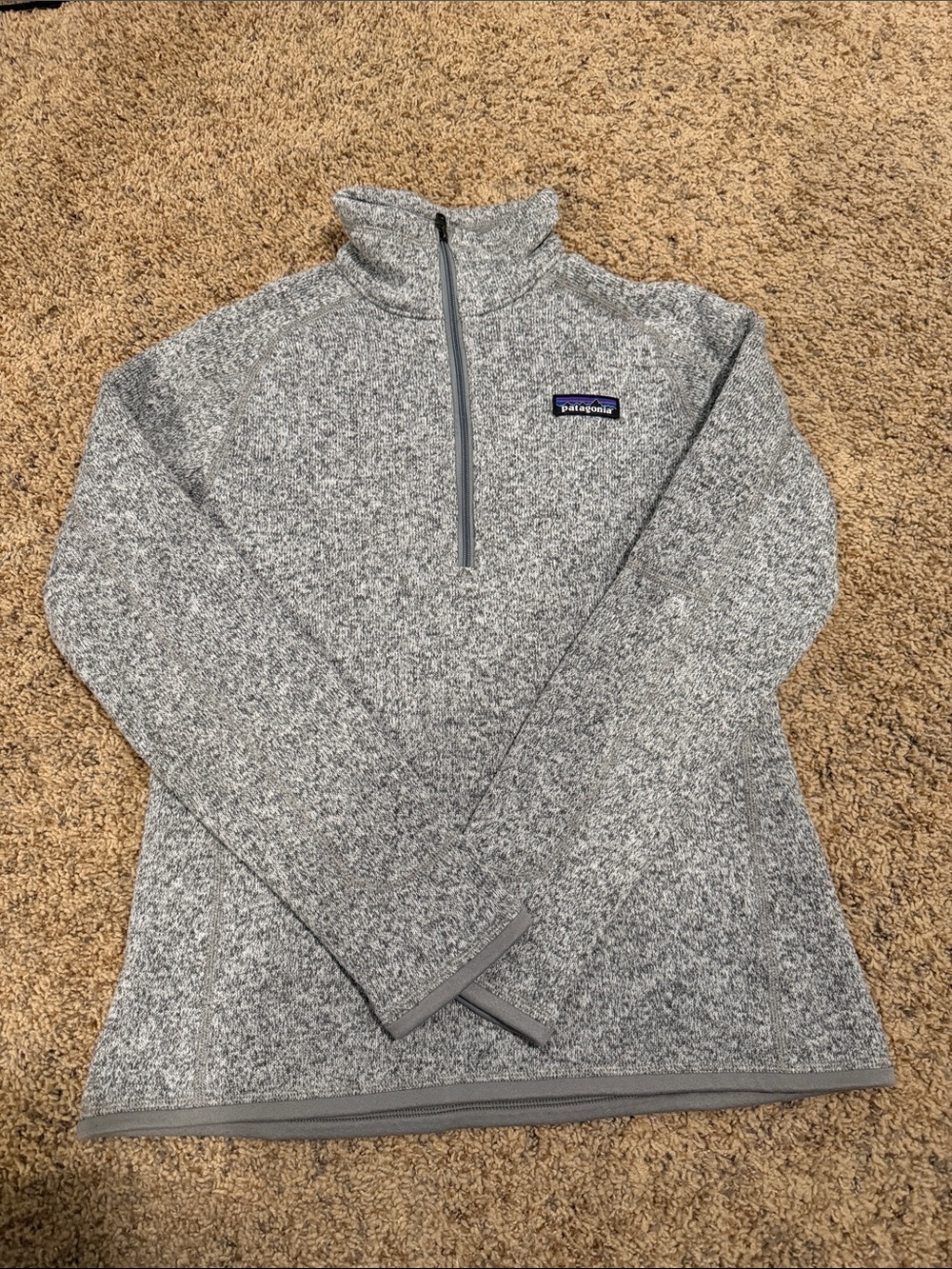 Patagonia Women’s Heather Gray Quarter-Zip Better Sweater